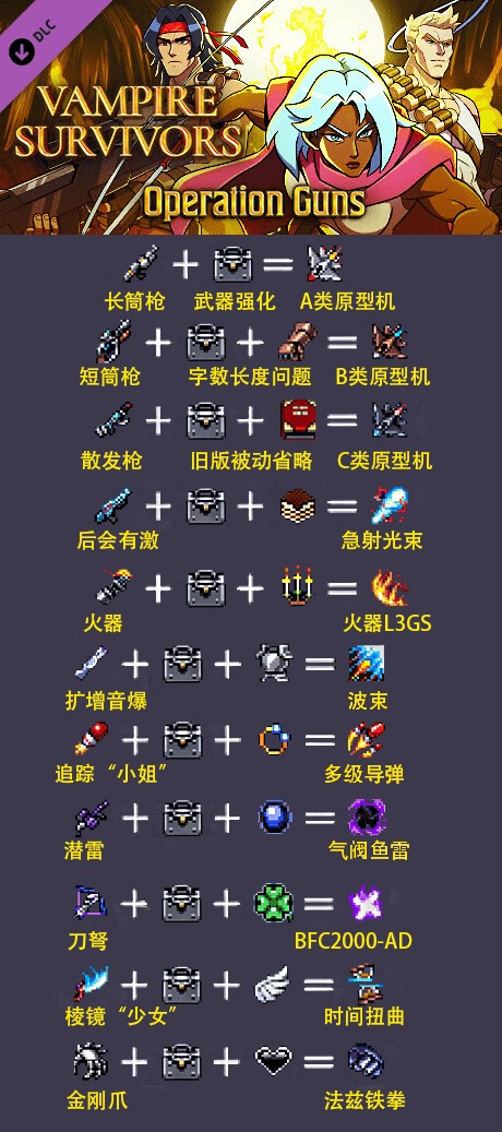 吸血鬼幸存者合成表2025
